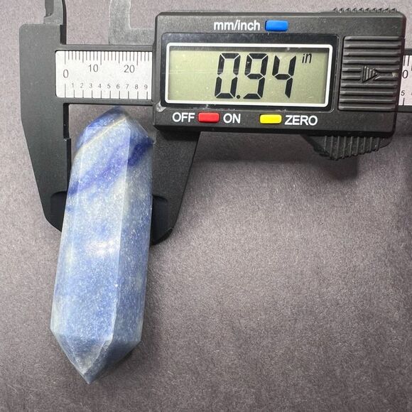 Blue Aventurine Double Terminated Meditation Wand (8) - Picture 7 of 9